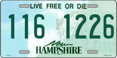 NH license plate 1161226