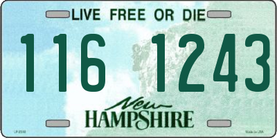 NH license plate 1161243