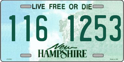 NH license plate 1161253