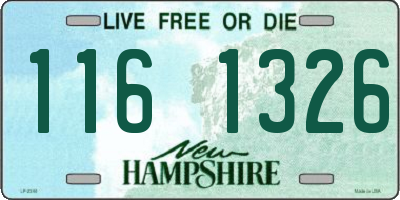 NH license plate 1161326