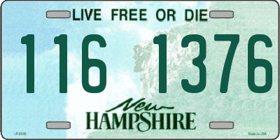 NH license plate 1161376