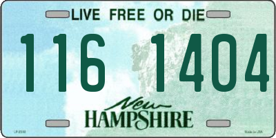 NH license plate 1161404