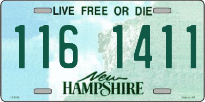 NH license plate 1161411