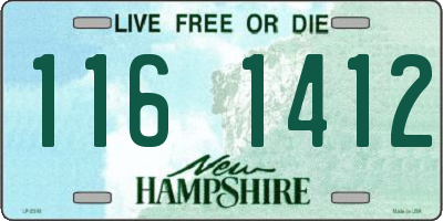 NH license plate 1161412