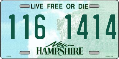 NH license plate 1161414