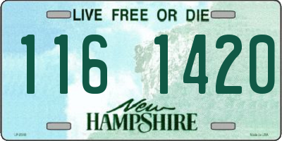NH license plate 1161420