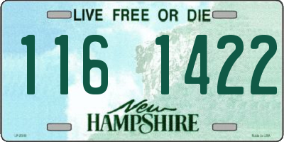 NH license plate 1161422