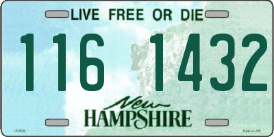 NH license plate 1161432