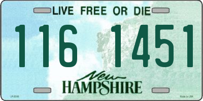 NH license plate 1161451