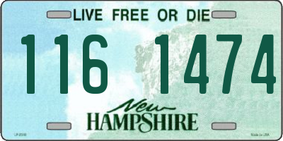 NH license plate 1161474