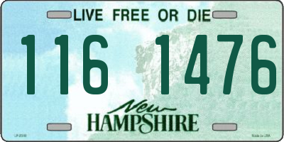 NH license plate 1161476