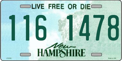 NH license plate 1161478