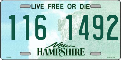 NH license plate 1161492