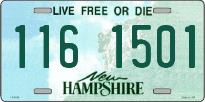 NH license plate 1161501