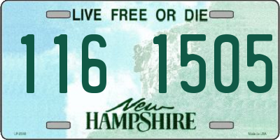 NH license plate 1161505