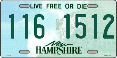 NH license plate 1161512