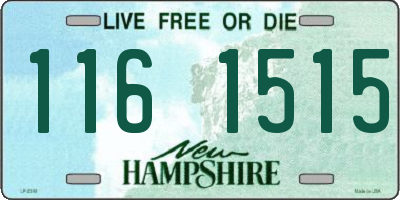 NH license plate 1161515