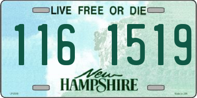 NH license plate 1161519