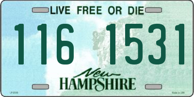 NH license plate 1161531