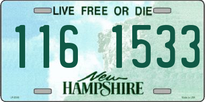 NH license plate 1161533