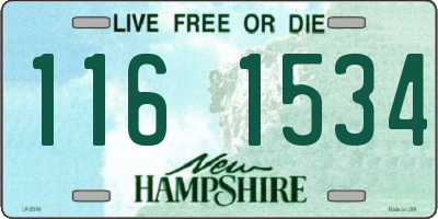NH license plate 1161534