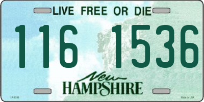 NH license plate 1161536