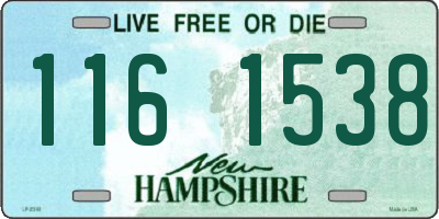 NH license plate 1161538