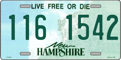 NH license plate 1161542