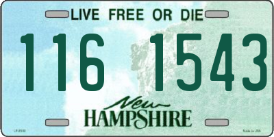 NH license plate 1161543