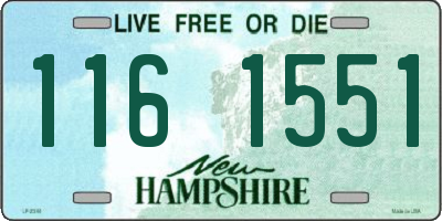 NH license plate 1161551