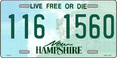 NH license plate 1161560
