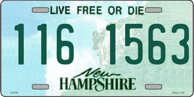 NH license plate 1161563