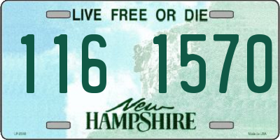 NH license plate 1161570