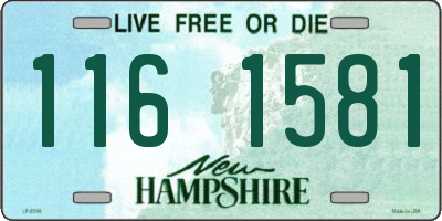 NH license plate 1161581