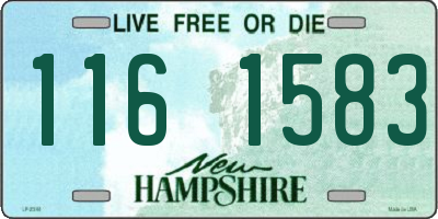 NH license plate 1161583