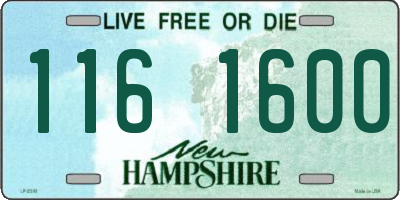 NH license plate 1161600