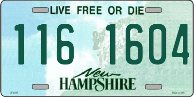 NH license plate 1161604
