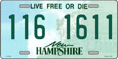 NH license plate 1161611