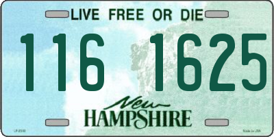 NH license plate 1161625