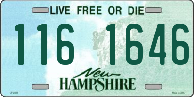 NH license plate 1161646