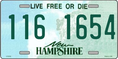 NH license plate 1161654
