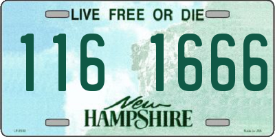 NH license plate 1161666