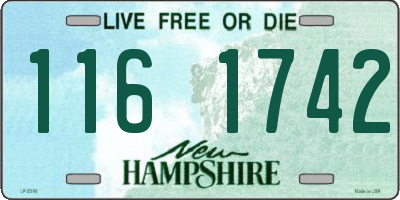 NH license plate 1161742