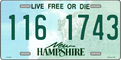 NH license plate 1161743