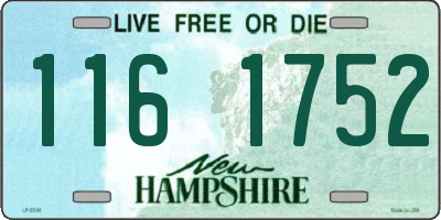 NH license plate 1161752