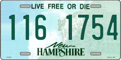 NH license plate 1161754