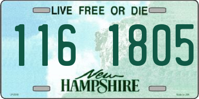 NH license plate 1161805