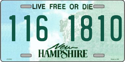 NH license plate 1161810