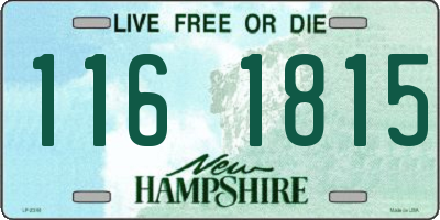 NH license plate 1161815