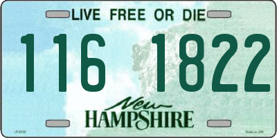 NH license plate 1161822